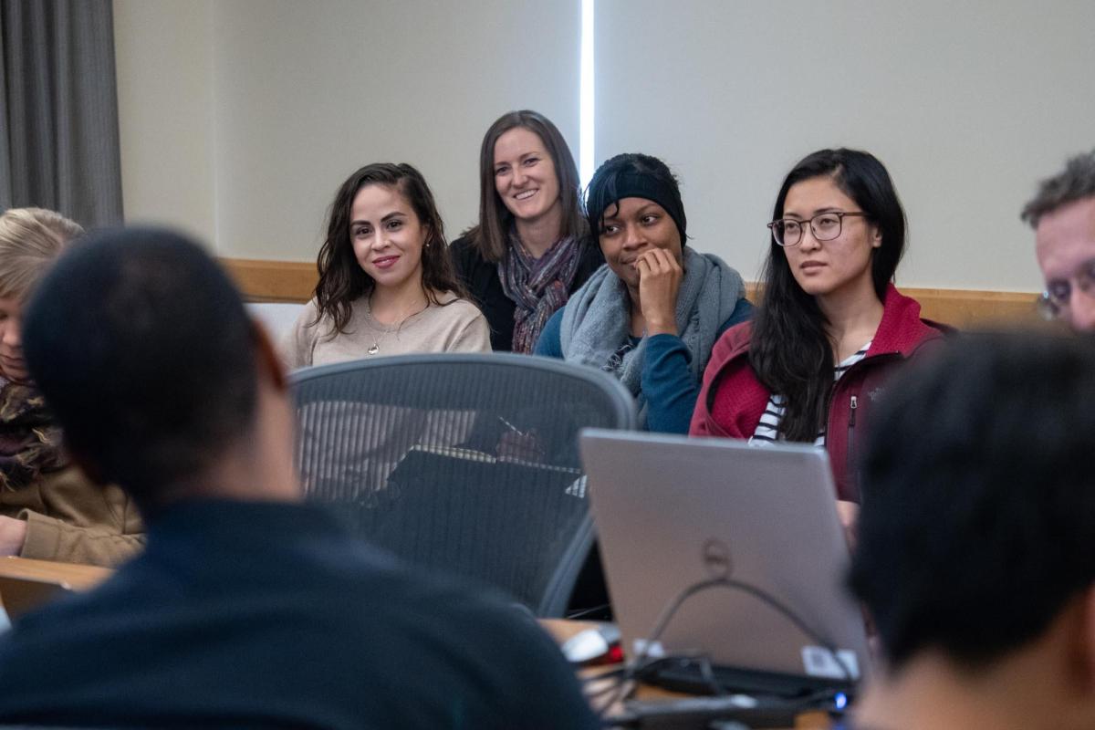Students in class