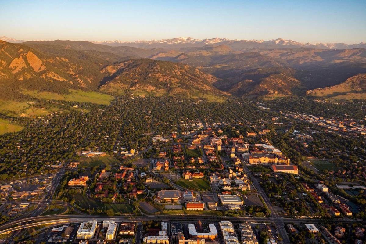 CU Boulder aerial