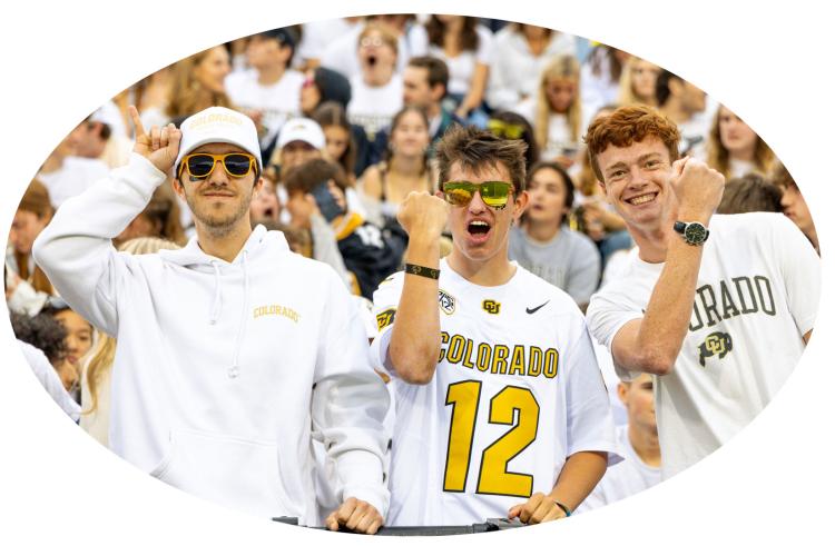 CU student football fans