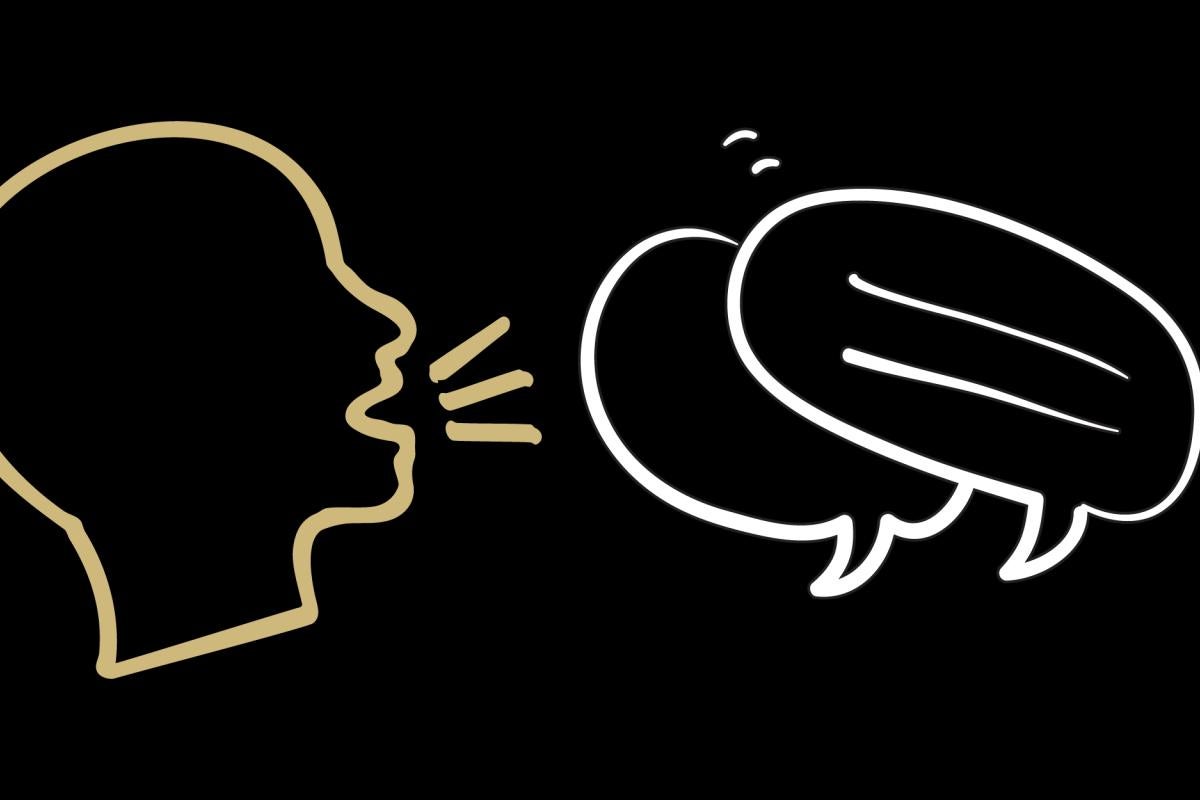 doodle of person speaking