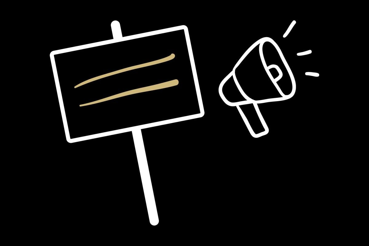 sign and megaphone
