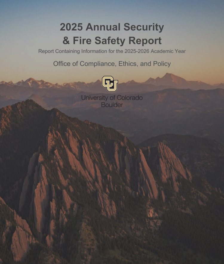 Cover page of 2025 ASFSR with title of 2025 Annual Security & Fire Safety Report Text
