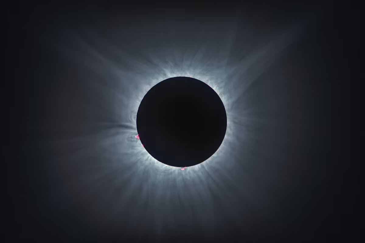 Corona from 2024 solar eclipse