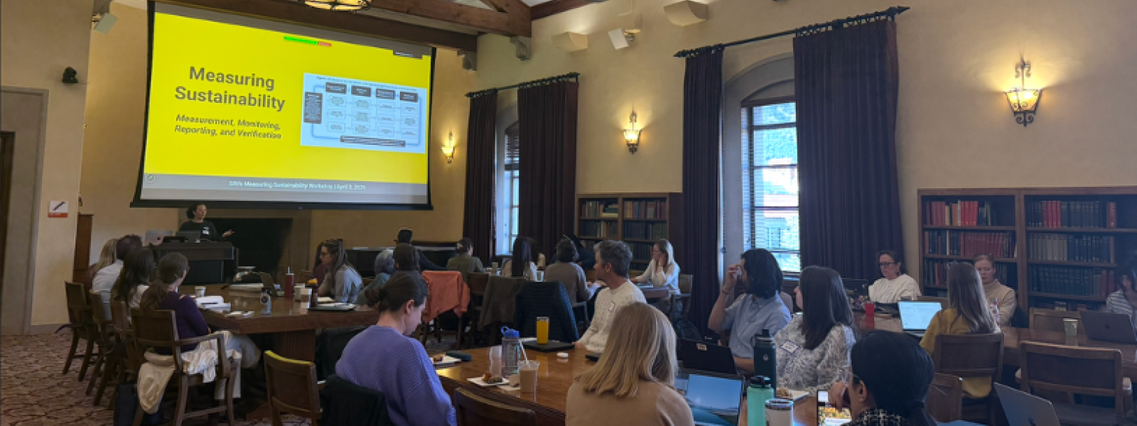 Attendees at a recent Measuring Sustainability workshop